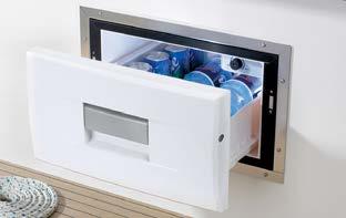 CD Series Drawer Refrigerators Cooling Comfort for Confined Spaces Smart compressor appliance turns any unused nook into a practical 31 quart cooler * Permanent installation in cupboard space.