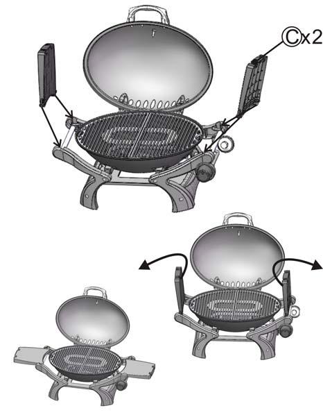 Once the grill is fully assembled, goback and check to make certain all the bolts are secure.