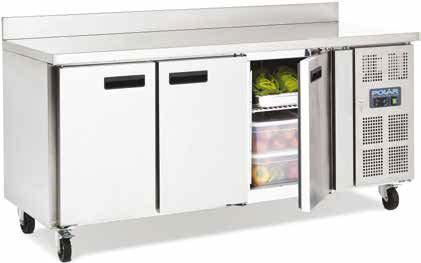 3 Door Counter Fridges or Freezers Ideal for commercial kitchens where space is at a premium, these counter units provide chilled or frozen storage and additional work surface space.