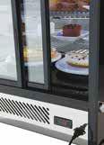 Countertop Refrigerated Merchandisers 682mm Four sided glass countertop display with rear
