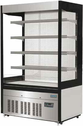 Internal LED Lighting Forced Air Refrigeration Night Blind 4 x Adjustable Shelves 1060mm Night