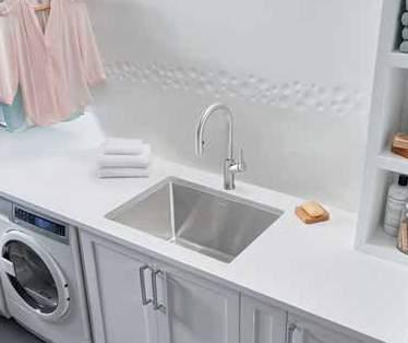 BLANCO Stainless Steel Laundry Sinks BLANCO Stainless Steel Laundry Sinks BLANCO PRACTIKA TM Sink Specification Optional accessories $ 26" # $ 23 3 4" # 400779 / SOP475 $ 20" # $ 17 3 4" # Drop-in 30