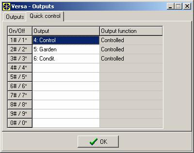 SATEL VERSA 39 Fig. 11. Assigning the outputs to corresponding keypad keys in the DLOADX program (an example of configuration). 7.