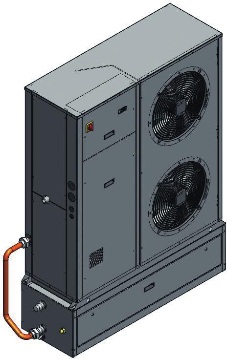 Fan motors have IP4 protection grade, and thermostat protection placed in the bearings. Both fans are equipped with a safety grill.