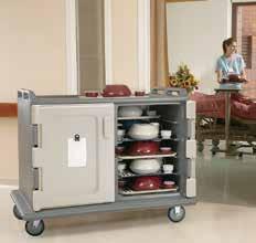 Enhance Quality of Service Low Carts 10 and 20 Tray Meal Delivery Carts Self venting,