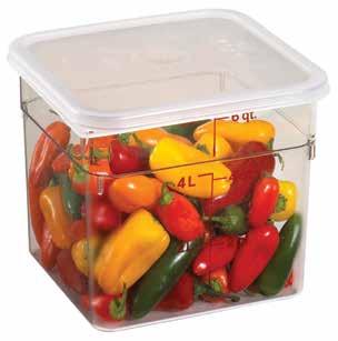 foods in food storage containers made of the material that best suits your application.