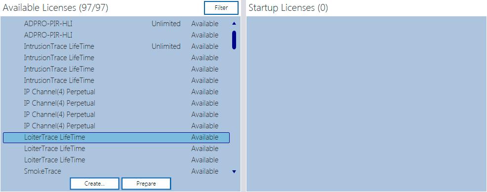 User Manual Xtralis Xchange Tool 4. Ignore the message, and click the Licenses tab. The Available Licenses list displays the licenses that are available for installation on the device.