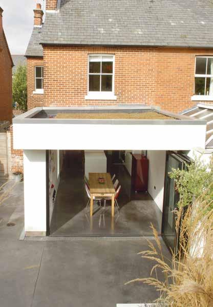 a contemporary glass extension onto a period dwelling to