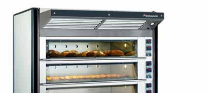 Integrated lifter/ loader for Soleo modular ovens The lifting system uses counterweights.