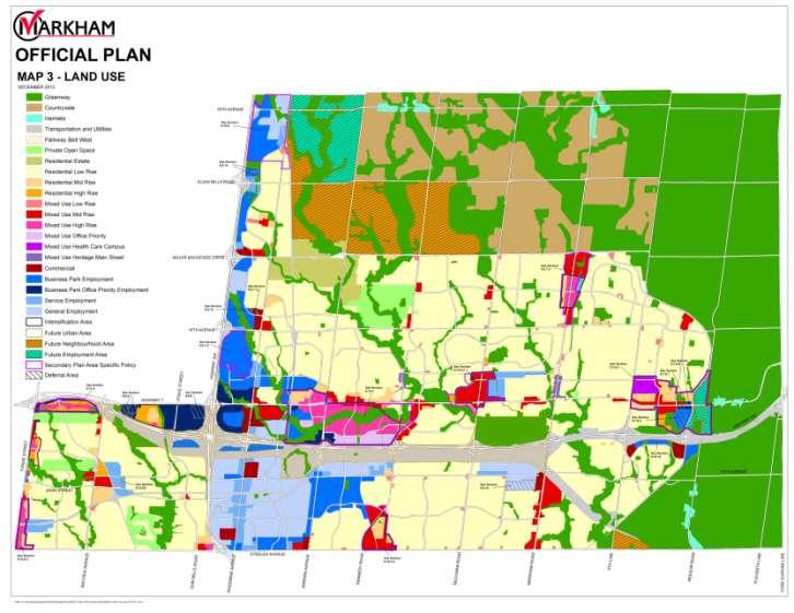 (FUA) Approximately 975 developable hectares Employment lands north of Elgin Mills