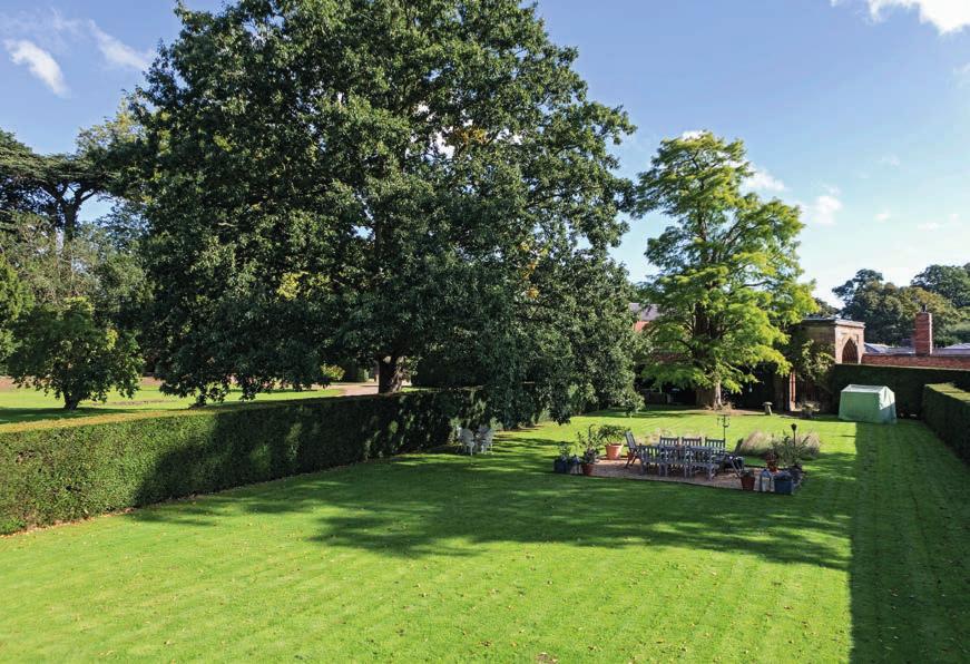 access to the quadrangle, with its box hedged knot garden and access to the North Hall, available to residents of Stoneleigh Abbey for social occasions The property has two garages; one in the north