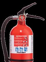 Rechargeable fire extinguisher Large easy to read pressure gauge Commercial grade metal valve and handle Fits