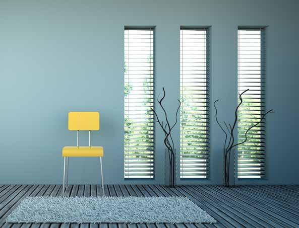 Room ambience The art of controlling daylight Creating the perfect room ambience External Venetian blinds create an individual and stylish look.
