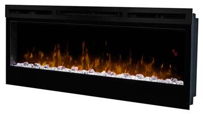 50" Linear Electric Fireplace BLF5051 Features Blue Flame A blend of technology, artistry and craftsmanship the patented Dimplex LED flame technology creates the illusion of a true fire. 49.