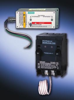 The Siemens Combination-Type AFCI is listed by Underwriters Laboratories Inc. and is available on 120-volt, single-phase 15 and 20 amp branch circuits in both plug-in and bolt-on versions.