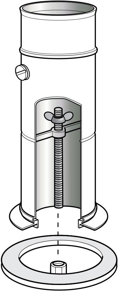 Figure 9-5: Boiler flue connector 6. Fit the flue adaptor (from the adaptor kit) into the boiler connector.