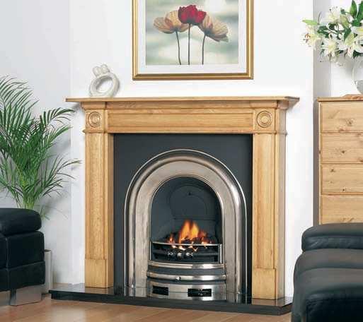 Royal Arch HP The Royal Arch Half Polish is a contemporary arched insert with a substantial polished area between the arched band and the fireplace opening giving a more bold