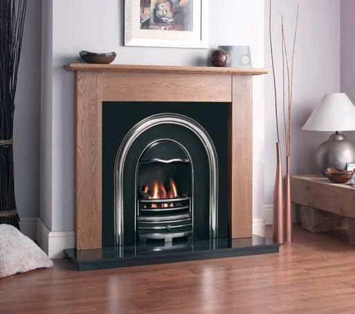 Newcastle The Newcastle is a plain arched insert available in a matt black or polished finish (as shown).
