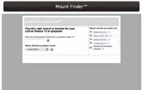 Mount Finder It s the easy way to match the right Peerless mount to a screen.
