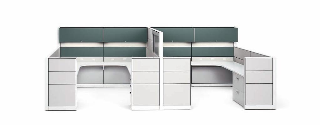 Handle Various Work Styles Vivo gives you many ways to furnish a space for different work styles. Take a traditional approach, such as the first one shown below.