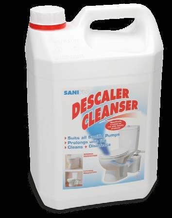 Ideally suited to Saniflo units Won t damage septic tanks Comes in a 5 litre bottle for multiple applications