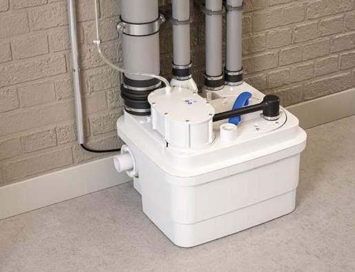 Product Ref: The Sanicubic is a robust macerator pump that has been designed for the discharge of waste from up to two WCs plus multiple grey water producing appliances in busy business environments