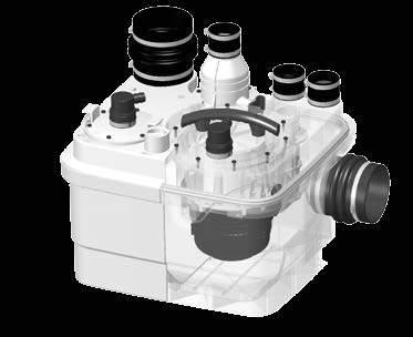 Ideal for busy business environments and larger domestic situations Tough, reliable macerator pump New design with easily removable motor for servicing and maintenance Water level indicator unit can