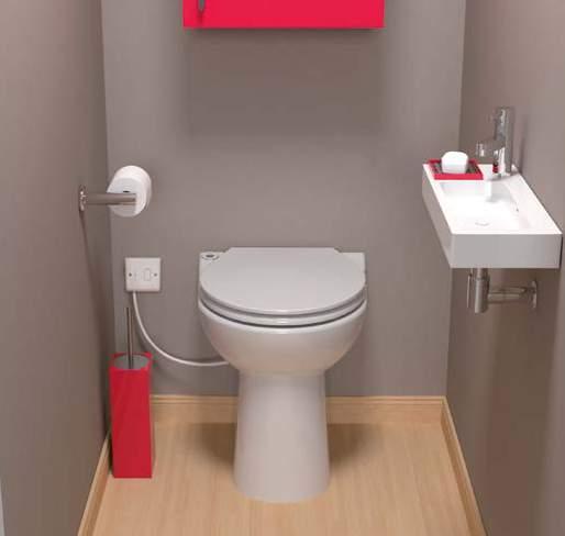 Product Ref: Product Ref: A super-compact WC unit with a built in macerator that s perfect for small cloakrooms.