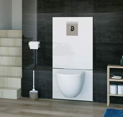 With a built-in frame system designed to accommodate all types of wall-hung WC (not supplied), Saniwall Pro Up has