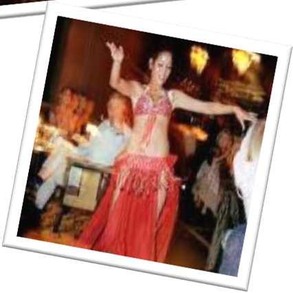 a festive atmosphere created by exotic dancers. A fun and trendy place offering a menu featuring both European and Moroccan dishes.
