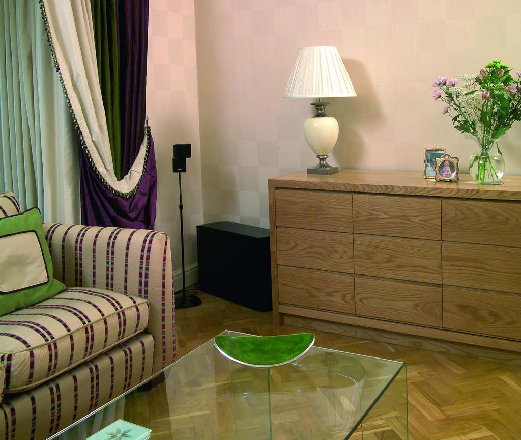 With natural timbers like the sideboard (left) note how the