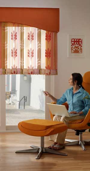 Customer s own material (COM) is also an option when designing traditional drapery panels, cornices, or Roman shades with CERUS safety technology.