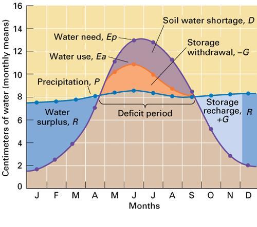 The Soil Water Budget simplified soil water
