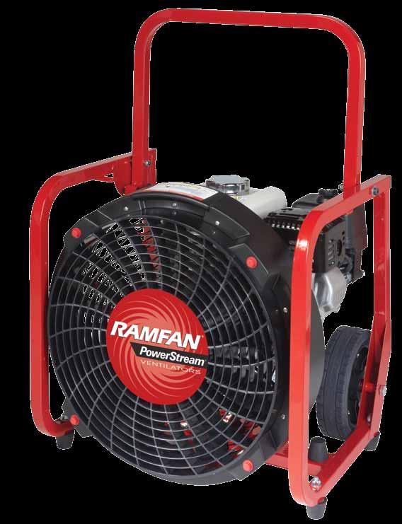 With RAMFAN the Differences Really Add Up Roll Cage Design for longer service life and extra wide to reduce vibration PowerShroud Design combines shroud, fan guard, air straighteners, tilt handle and