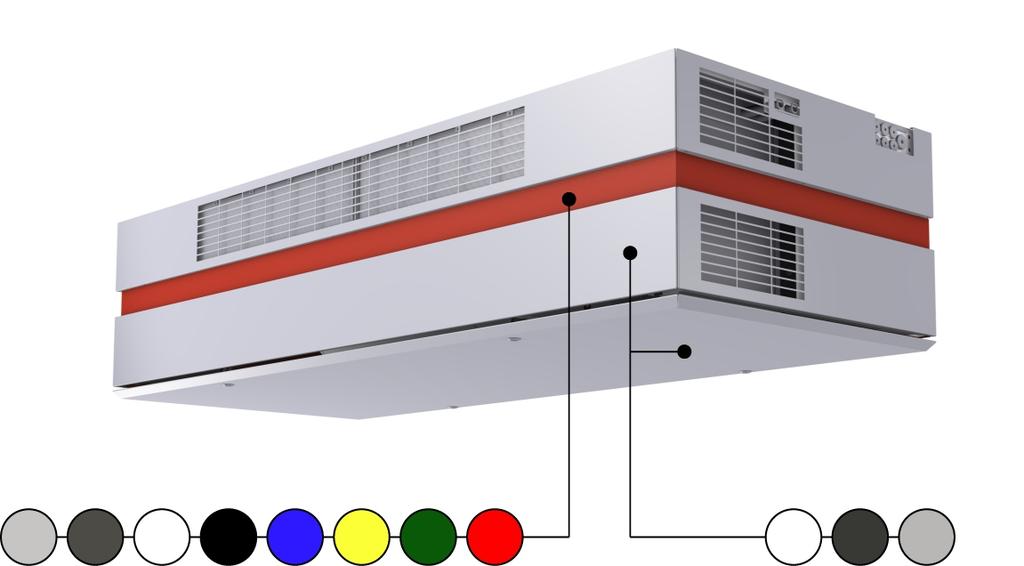 Design your own unit Design the VEX308 to match your interior design The VEX308 is supplied as standard in white-lacquered decorative panels, with doors and a decorative band but is