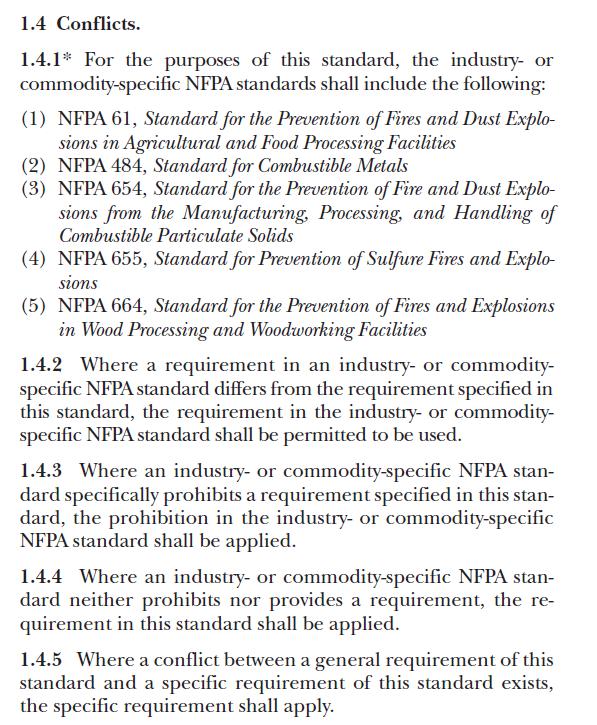 Relationship to Commodity Specific Standards Can follow commodity specific standard where it also covers requirement in 652 Requirements in 652