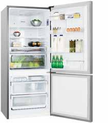 Cooling Modular Technical info Features EBE5107SD 510L bottom mount modular refrigerator with flat doors and bar handles FROST FREE MULTIFLOW 510 L 3.