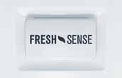 (EBE5167SD only) A breath of fresh air The in-built Fresh Sense deodoriser has been designed to freshen the air inside the fridge.