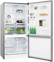 5 Internal electronic touch controls Water dispenser Cabinet dimensions 1745 (H) x 790 (W) x 612 (D) Automatic icemaker Mark-resistant stainless steel door finish Total dimensions 1745 (H) x 803 (W)