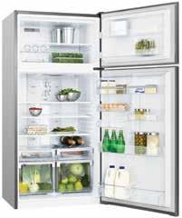 Cooling Top Mount ETM5200SD 520L top mount refrigerator with curved doors and bar handles Technical info FROST FREE MULTIFLOW 520 L 4 ENERGY Cabinet dimensions 1702 (H) x 790 (W) x 612 (D) Total