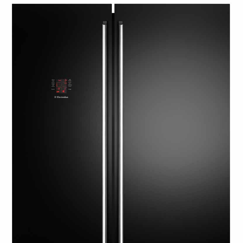 Cooling Ebony Dark and seductive, each fridge has a glossy black finish that showcases the latest in Electrolux technology with