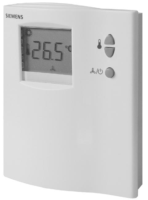 Automatic or manual Adjustable commissioning and control parameters Optional display of room temperature or setpoint Minimum and maximum setpoint limitation Operating voltage AC 230 V Additional