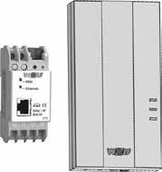 supply unit or USB Comprising: Interface module ISM7e, installation and operating instructions, ebus-cable, power supply unit, network