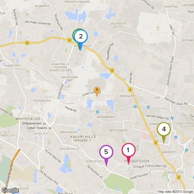 Hospitals Near Cybercity Rainbow Vistas Rock Gardens, Hyderabad Top 5 Hospitals (within 5 kms) 1 Esthetics Superspeciality Hospital 4.