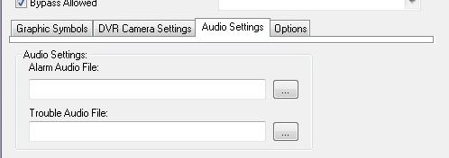 2.6.4 Alarm Panel Audio Settings Allows user to set audio indicators for alarm and trouble conditions.
