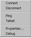 Connect to the Alarm Panel manually as well as view/edit connection properties: The Alarm Panel Connections tab shows an IP connection for each alarm panel that has been configured in System Galaxy.