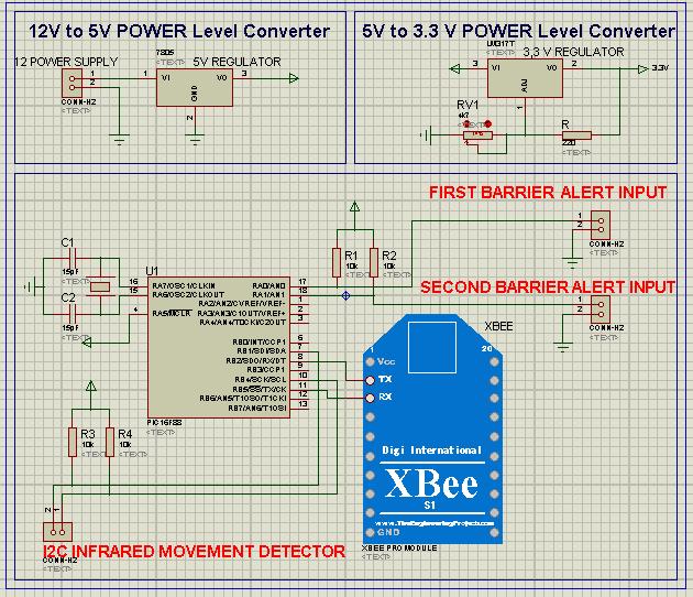 Fig -5 PCB of the electronic badge 4.6 MAIN SCHEMATIC AND PCB We use the Proteus Professional software; ISIS and ARES to design both schematic and PCB layout.