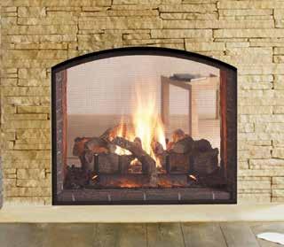 Traditional Multi-Sided Gas Escape See-Through Take comfort to the next level, and Escape. This innovative, see-through fireplace blends style with function.