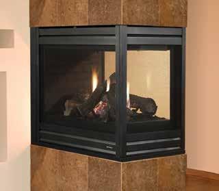 Available in viewing area widths of: 32, 36 ignition system Venting type fan refractory control IntelliFire (IPI) Top/Rear DV Optional Standard Optional Pier A unique multi-sided fireplace, the Pier
