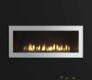 Available in viewing area widths of: 36, 42 ignition system Venting type fan refractory control IntelliFire Plus (IPI) Top/Rear DV Optional Standard Optional Cosmo The Cosmo provides warmth,